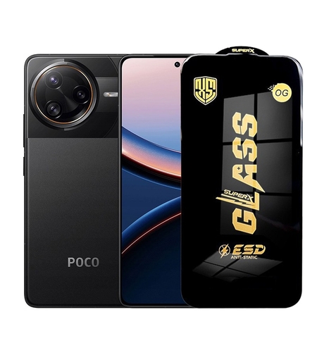 Folie de Protectie pentru Xiaomi Poco F7 Ultra, Vafy, Sticla Securizata ESD, Margini Negre, Rezistenta la Zgirieturi, Antistatica, 0.35 mm, Transparenta