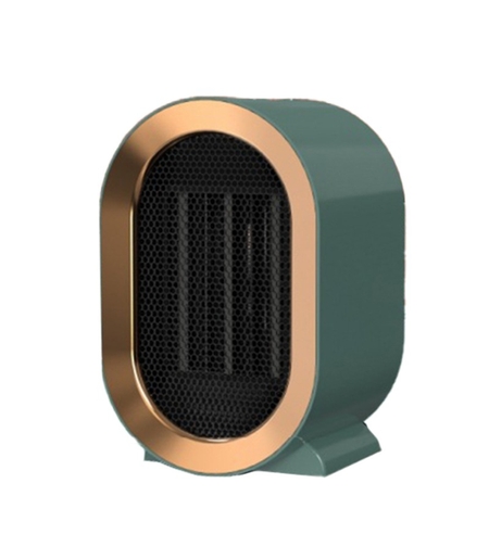Radiator mini Incalzitor, Vafy, Element de Incalzire PTC, Putere 1200 W, Radiator cu termostat reglabil, 19.5 x 12.5 x 12.5 cm, 800 g, Verde