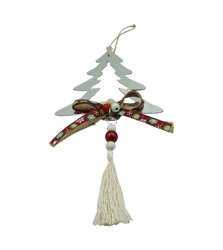 Ornament brad, Flippy, Brad, Argintiu, Lucios, 14*26CM, Acril, Interior/ Exterior