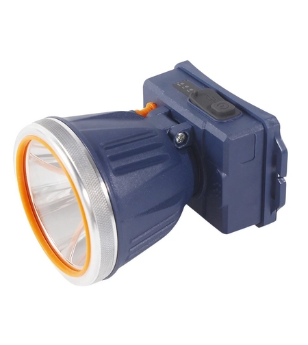 Lanterna LED de Montat pe Cap, Vafy, cu Raza Lunga de Zoom, Reincarcabila USB, Far Telescopic, Rezistent la Apa, Reglabil, pentru Pescuit in Aer Liber, Camping, Lumina Puternica, Lanterna, 10.5x8x6.5 cm, Albastru