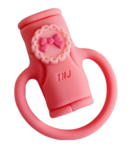 Protectie cablu USB Flippy, din silicon, model 5, multicolor