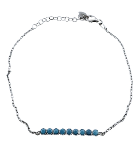 Bratara pentru Dame, Jolie Silver, Argint 925, Model Tenis cu 9 Pietre, Ajustabila, 2.12 gr, Argintiu