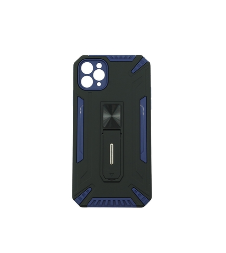 Husa de protectie Vafy pentru Apple iPhone 11 Pro Max Defender Sergeant Brave cu suport, Albastru inchis