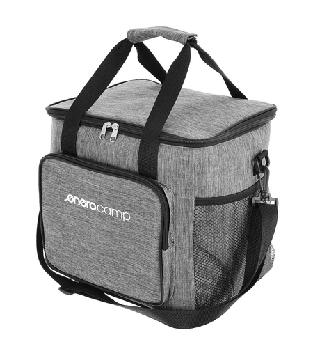 Geanta termica 28L, cu curea ajustabila si 3 buzunare, 37x29x29 cm, gri