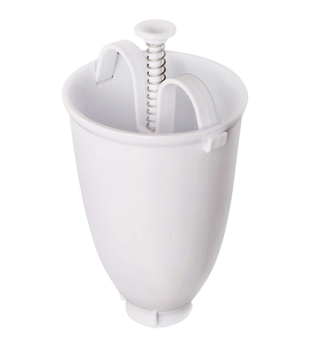 Accesoriu de Bucatarie pentru Gogosi, Flippy, Dozator pentru Aluat, Dispozitiv Manual, Forma de Gogosi, pentru Gatit, 18x10x10 cm, Alb