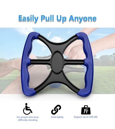 Dispozitiv pentru Ridicare, Flippy, Ajutor Varstnici, din Plastic, Maner Ergonomic, 200 kg, Albastru