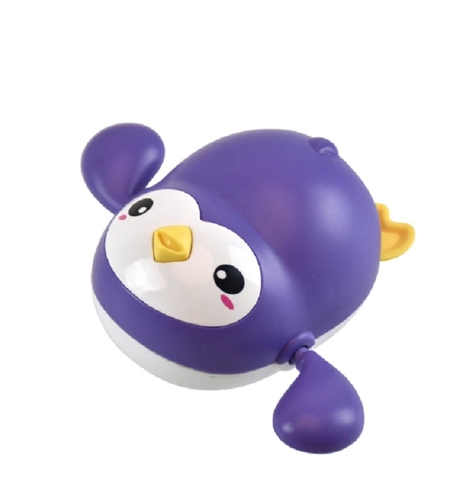 Jucarie de baie interactiva pentru copii, Flippy, pinguinul mov