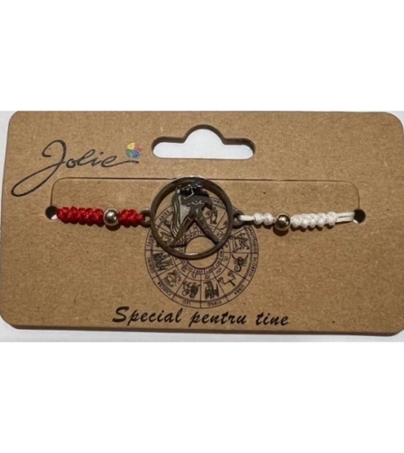 Martisor bratara zodiac, Jolie, 5x9 cm, Varsator