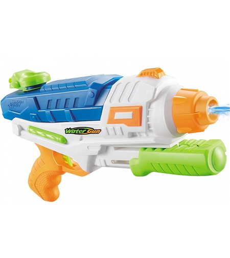 Pistol cu Apa pentru Copii, Rezervor, Pentru Piscina/Plaja, Flippy, 6ani+, Albastru/Multicolor, 1000ML, model 2