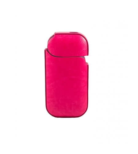Husa Vafy pentru IQOS 2.4 Plus, Capac de Protectie, Anti Soc si Zgarieturi, din Piele Ecologica, 43 g, 12 x 6 x 2.5 cm, Roz