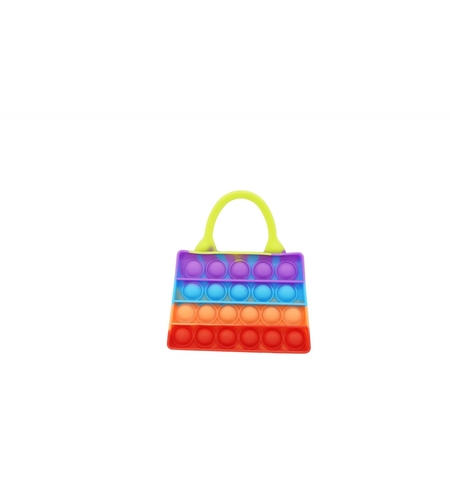 Jucarie Antistres din silicon Flippy, Pop It Now And Flip It, Geanta de umar, Multicolor