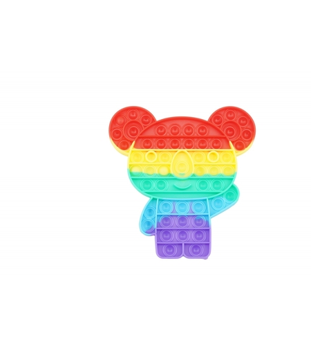 Jucarie antistres din silicon, Flippy, Pop It Now and Flip It, Ursulet Koala, Multicolor