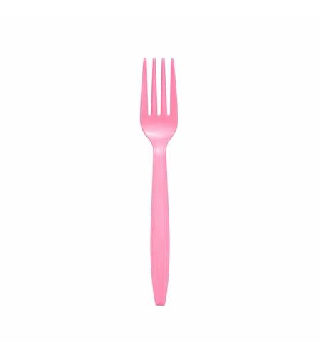 Set Furculite de Unica Folosinta, Flippy, 10 Bucati, Plastic Rezistent, 15.5 x 2.5 cm, Roz