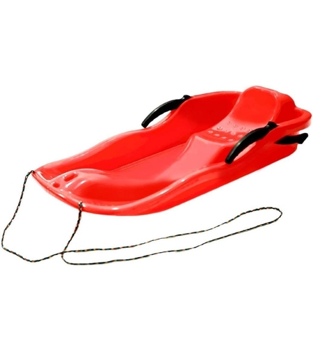 Sanie, Flippy, din Plastic, +3 Ani, 87 x 40 x 17.5 cm, cu Frana si Franghie, pentru Adulti si Copii, Rosu
