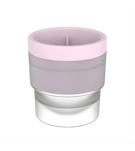 Forma pentru Gheata, Vafy, Sfera XL 6 cm, Silicon Alimentar Premium, Reutilizabila, Topire Lenta pentru Whiskey si Cocktail, Design Stackable, Roz