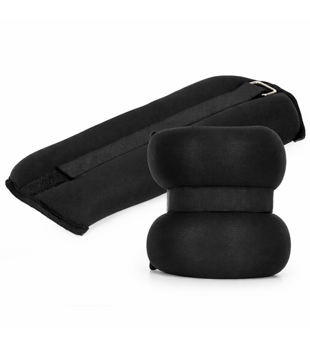 Greutati pentru incheietura mainii si glezna 2x3 kg, neopren si nisip fier, 36x15 cm, negru