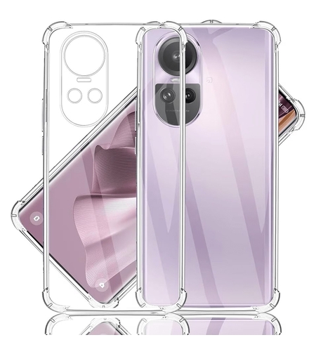 Husa de Protectie, Vafy, pentru Oppo Reno 10, TPU Protect Plus, cu Dust Plug, Transparent