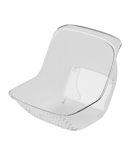 Cos de Spalat Legume/Fructe, Vafy, cu Scurgere Apa, din PET, 15.5 x 18.6 x 16.2 cm, Transparent