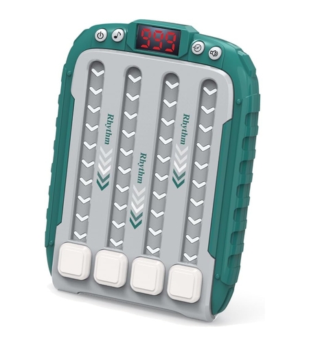 Jucarie Interactiva, Flippy, Joc Rhythm, +3 Ani, din ABS, 6 Niveluri, 15 x 3 x 11 cm, Functie Muzicala, Verde