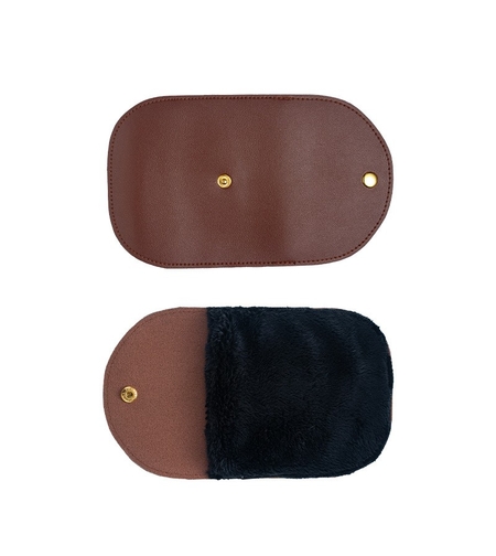 Manusa de Lustruit Pantofii, Flippy, din PVC, 18.2 x 12 x 10.8 cm, Imitatie de Lana, Maro
