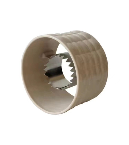 Ustensila pentru Curatare Porumb, Vafy, Diametru 3.6 cm, din Plastic si Otel Inoxidabil, Alb