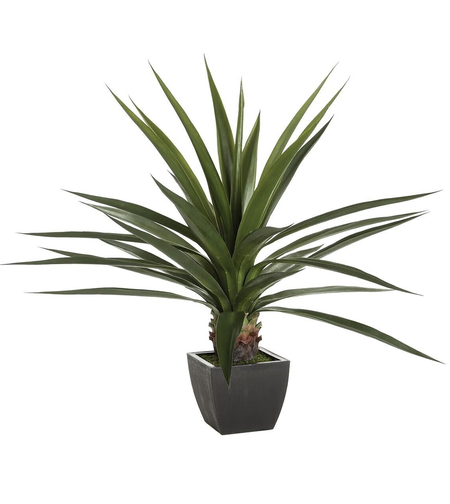 Planta artificiala Atmosphera Agave gigant cu ghiveci, 104x104x127 cm, verde