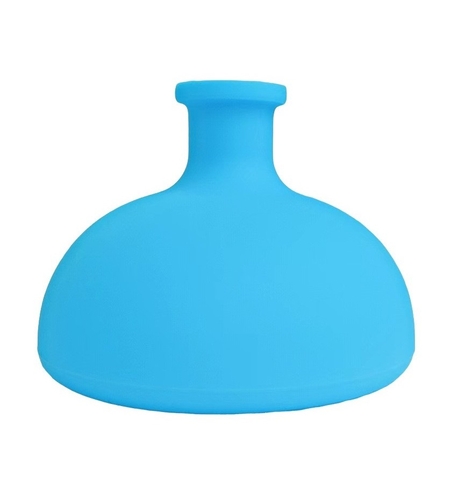 Dispozitiv Terapeutic Sputa, Vafy, Cupa pentru Terapie Toracica, Dispozitiv de Eructare, pentru Sugari si Copii, 7.5 x 6 cm, din Silicon, Albastru