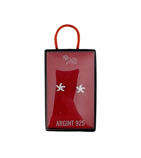 Cercei din Argint 925, Jolie Silver, pentru Dama, Model Stea de Mare, 0.92 g, Design Elegant si Romantic, Argintiu