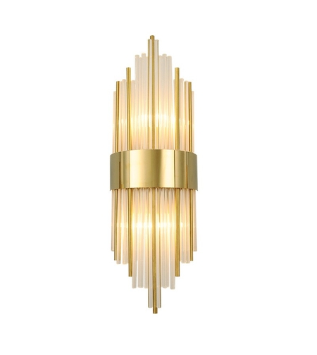Aplica de Perete, Flippy, pentru Interior, din Otel Inoxidabil si Sticla, 40 x 16 cm, LED, Auriu