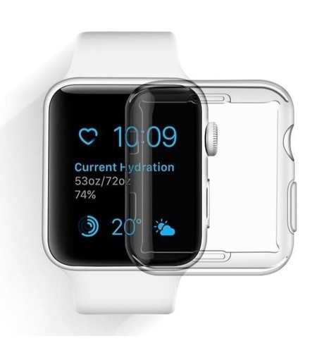 Husa Apple Watch Series 2/3 42 mm Full Tpu 360 Transparent, Vafy