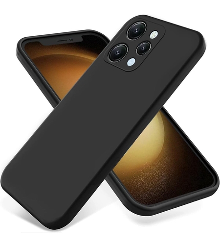 Husa de Protectie Matte TPU, Vafy, pentru Xiaomi Redmi 12 Pro, Protectie Camera, Antisoc, Antizgariere, Antialunecare, Acoperire Completa, Negru