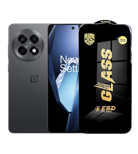 Folie de Protectie pentru OnePlus 13R, Vafy, Sticla Securizata ESD, Margini Negre, Rezistenta la Zgirieturi, Antistatica, 0.35 mm, Transparenta