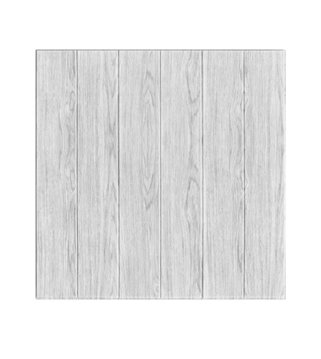 Set 10 Placi Tapet 3D, Flippy, 70 x 70 cm, Grosime 3 mm, din Rasina, Tip Placi de Lemn, Suprafata Acoperita 4.9 mp, Gri Deschis