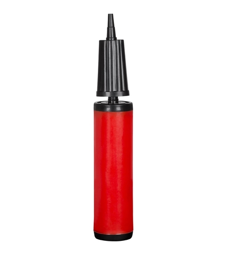 Pompa de Umflat Baloane, Flippy, din Plastic, Manuala, 27 x 4.5 cm, Rosu