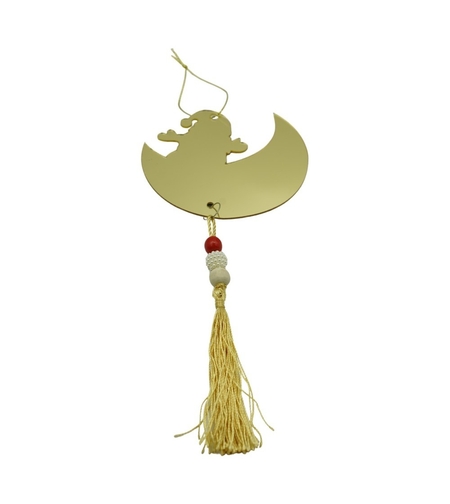 Ornament brad, Flippy, Luna, Auriu, Lucios, 10*25CM, Acril, Interior/ Exterior