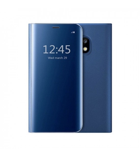 Husa Samsung Galaxy S9 Flip Cover Oglinda Albastru