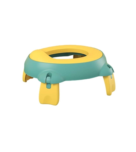 Olita Portabila,Flippy, pentru Calatorii, Confectionata din Spuma PU, 1-6 ani, 34x32x17 cm, Verde/Galben