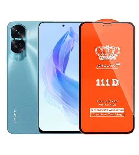 Folie Sticla Securizata pentru Honor 90 Lite, Vafy, Compatibila cu Honor 90 Lite, Full Cover 111D, HD, Margini Negre, Transparenta