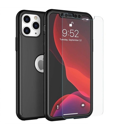 Husa de protectie Flippy compatibila cu Samsung Galaxy S8 Plus Full Cover 360 Negru + Folie de protectie