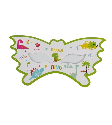 Set 10 Masti Decorative, Flippy, Colectia Dino Park, 18 x 8 cm, din Carton, Multicolor