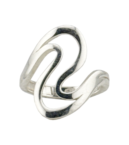 Inel pentru Dama Argint 925, Jolie, Model Spirala 5.3 gr, Marimea 56, 2.5 x 2 cm, Argintiu