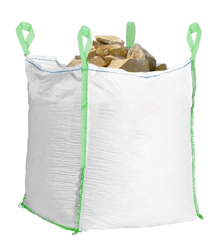 Sac gradina big bag pentru frunze si deseuri vegetale, 1000 L, 1000 kg, 90x90x120 cm, alb
