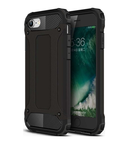 Husa de Protectie, Flippy, pentru Apple iPhone 11 Pro Max, Defender Model 1, silicon, plastic, Negru