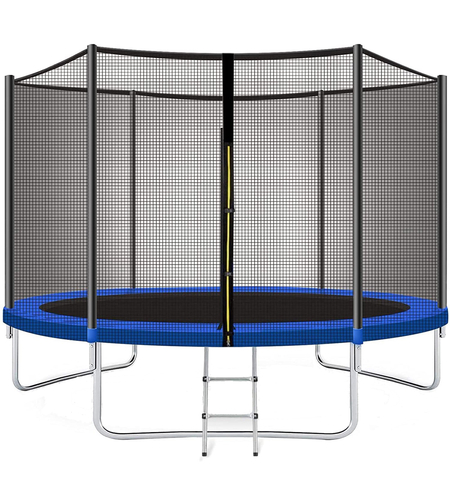Trambulina Blue, cu scara si plasa de protectie exterioara, 366 cm