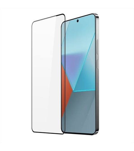 Folie Sticla Securizata, Vafy, Pentru Redmi Note 13 Pro 4G, Full Glue, Margini Negre, Transparent