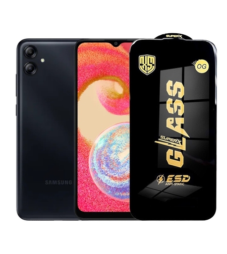 Folie de Protectie pentru Samsung Galaxy A04s, Vafy, Sticla Securizata ESD, Margini Negre, Rezistenta la Zgirieturi, Antistatica, 0.35 mm, Transparenta