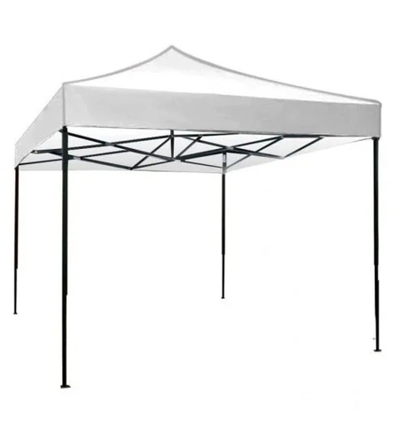 Cort pliabil pentru Evenimente, cadru metalic pentru curte si gradina, 2x2 m, Alb, Flippy