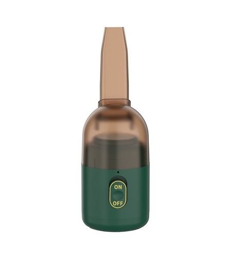 Aspirator Portabil pentru Automobil, Flippy, Aspirator mic fara Fir, pentru Casa si Masina, incarcare USB, 2 in 1, 16.3x6 cm, Verde