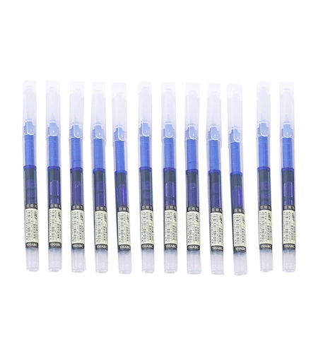 Set Pixuri Profesionale cu Bila, Flippy, pe Baza de Apa Set 12 bucati, Varf Ascutit de 0.5 mm, Pentru Scoala sau Birou, Albastru