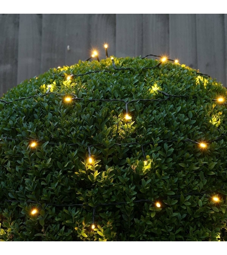 Instalatie Craciun Liniara, Vafy, de Exterior, IP65, cu Alimentator 1.5 m inclus, 20 metri, 200 LED, Alb Cald